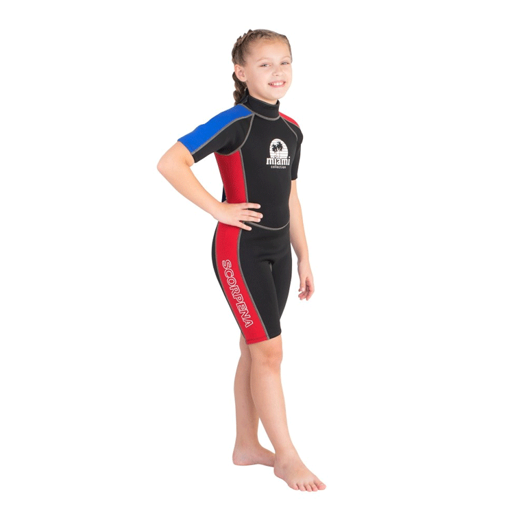 Hidrotērps Scorpena Miami Kids Shorty, 3mm