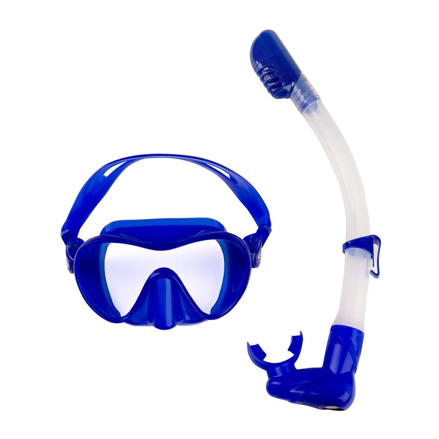 Snorkelēšanas komplekts Scorpena, spilgti zils