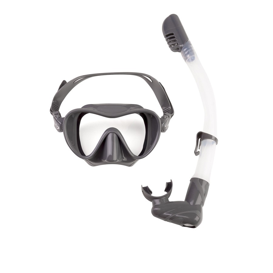 Snorkelēšanas komplekts Scorpena, pelēks