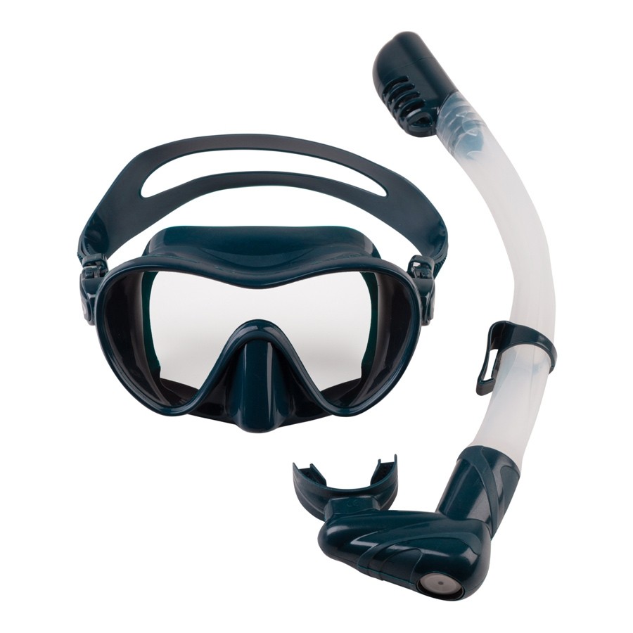 Snorkelēšanas komplekts Scorpena, tumši zaļš