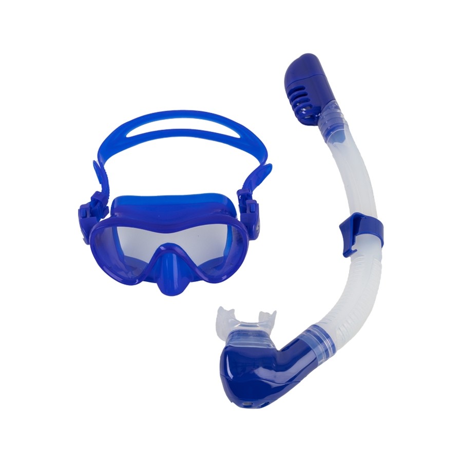 3-8 years - Snorkelēšanas komplekts Scorpena Kids spilgti zils