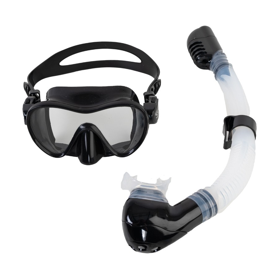 3-8 years - Snorkelēšanas komplekts Scorpena Kids melns
