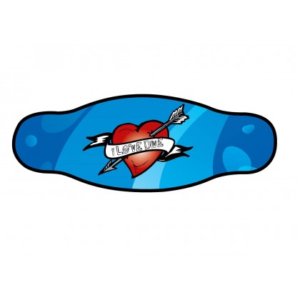 Neoprēna josta maskai Best Divers, scuba sirds