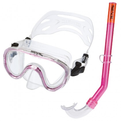3-6 years - Snorkelēšanas komplekts Seac Marina, rozā