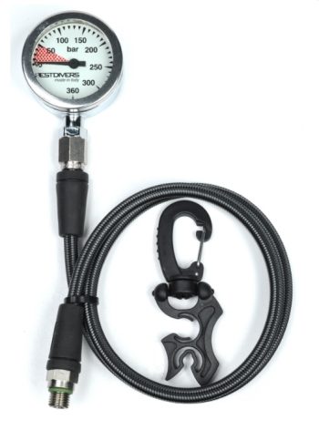 Spiediena mērītājs Best Divers 52×25mm + šļūtene 80cm