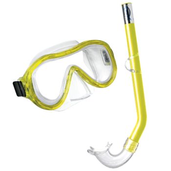6-12 years - Snorkelēšanas komplekts Salvimar Gaia/Tornado, dzeltens