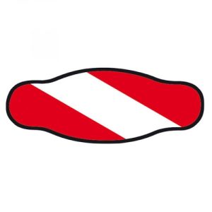 Maskas siksna Best Divers Flag