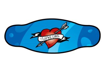 Neoprēna josta maskai Best Divers, scuba sirds