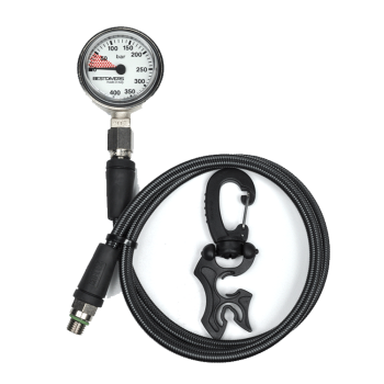 Spiediena mērītājs Best Divers 45×20 mm + šļūtene 80см