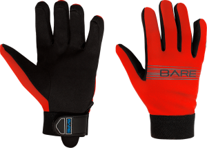 Cimdi Bare Tropic Sport Cimdi, sarkani, 2mm